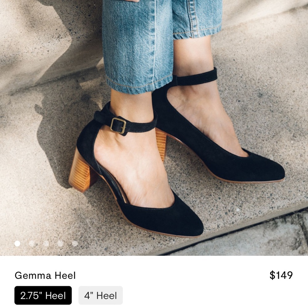 Soludos Gemma Heel in black, size 7.5. New in box; never worn. Heel heig…